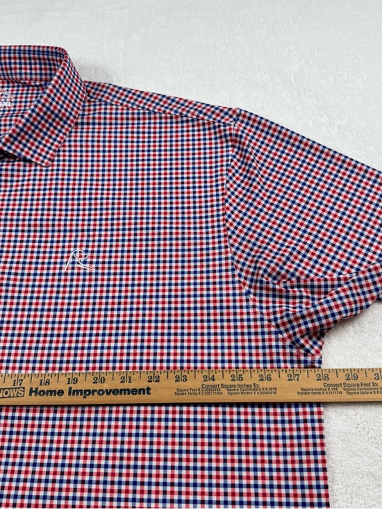 RHOBACK The patriot polo golf shirt men’s size 3XL Gingham check performance - Picture 9 of 12